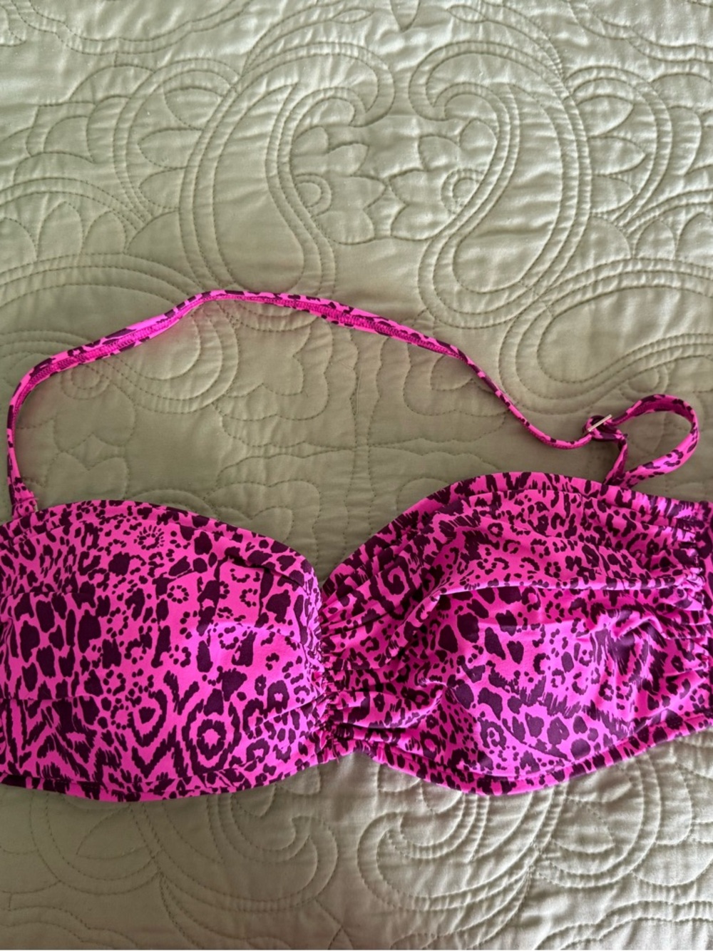 Lilly Pulitzer Pink & Teal Floral and Leopard Print Swim Set - Picture 6 of 7
